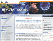 Tablet Screenshot of hiv1tat-vaccines.info